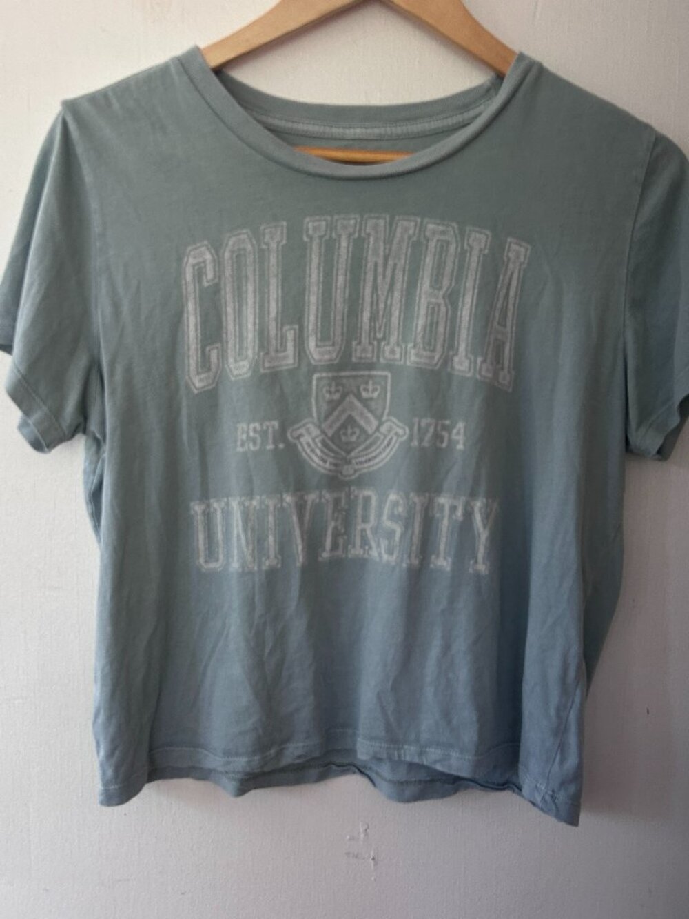 Columbia University Cropped T-shirt Womens XL Short Sleeve Crew Neck trdmrk